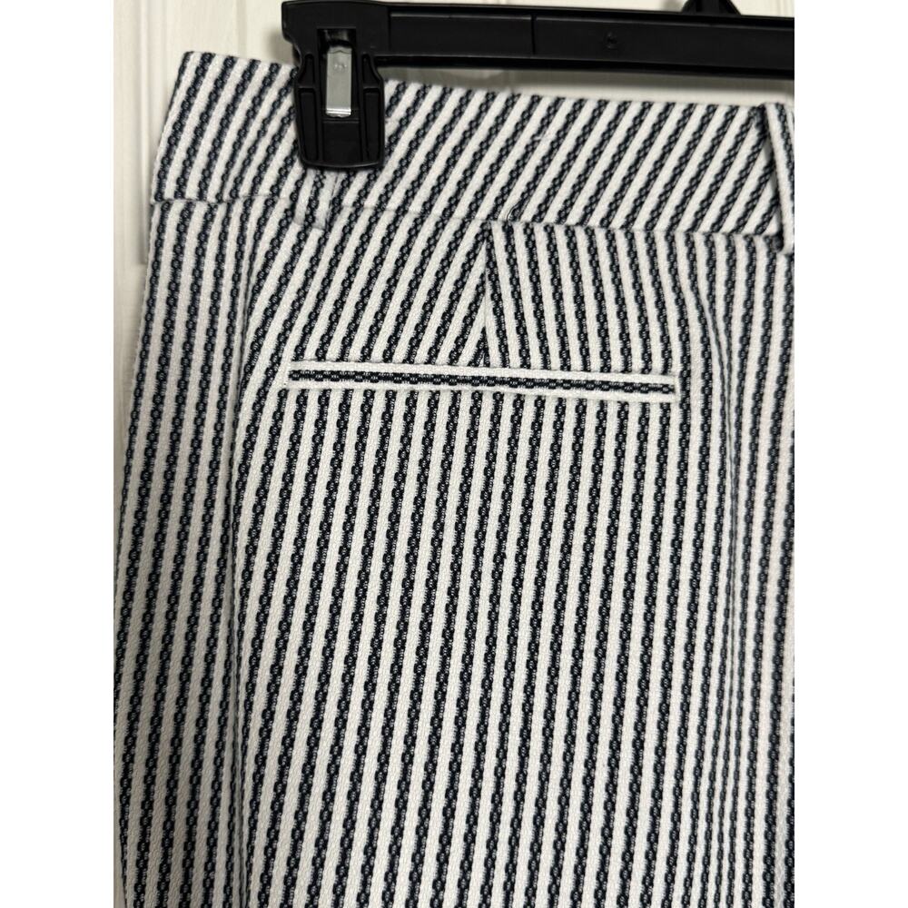 Ann Taylor Factory Navy Blue/White striped Pants, Size 6 - Picture 4 of 6